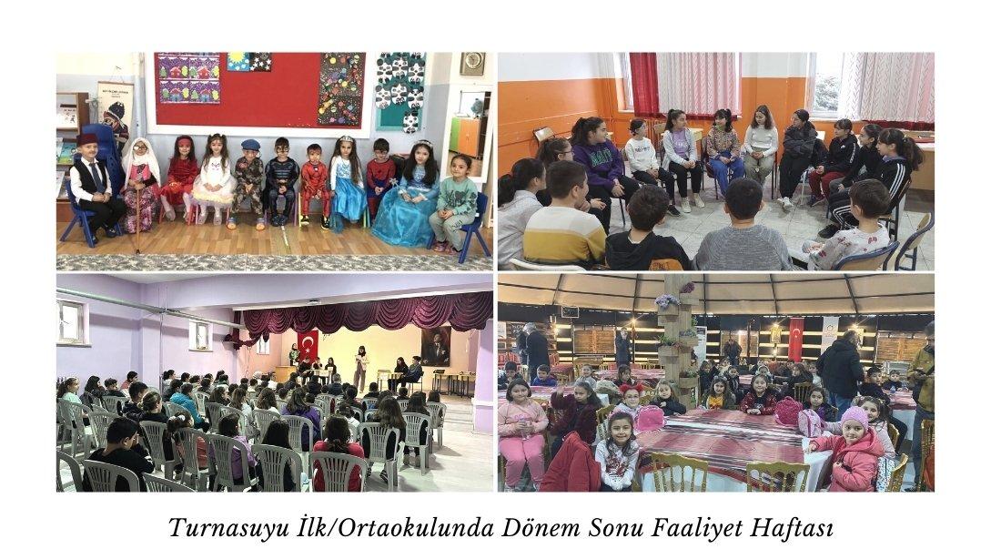 Turnasuyu İlkokulu-Ortaokulunda Dönem Sonu Faaliyet Haftası Etkinlikleri Gerçekleştirildi